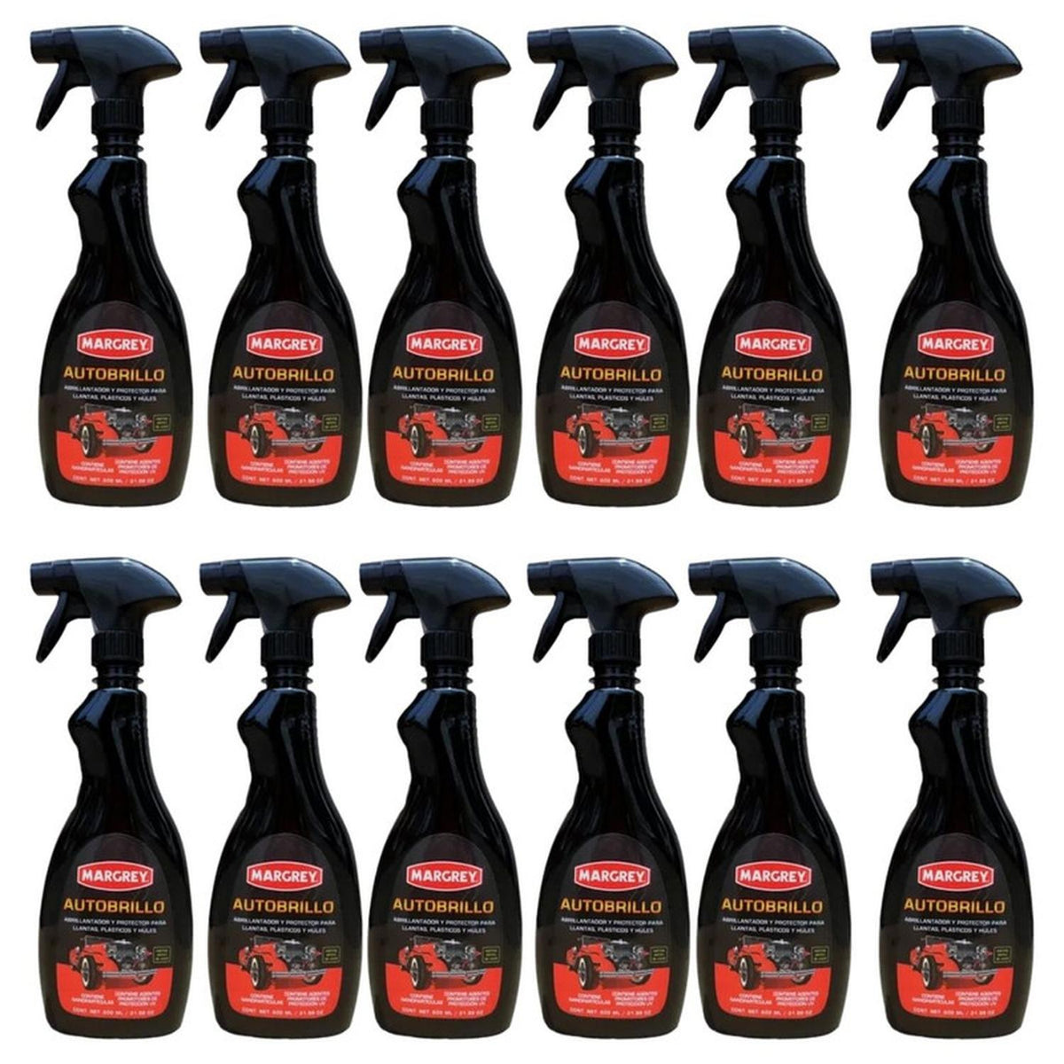 Auto Brillo Atomizable 600 ml Margrey Caja 12 Piezas - Flash Sales