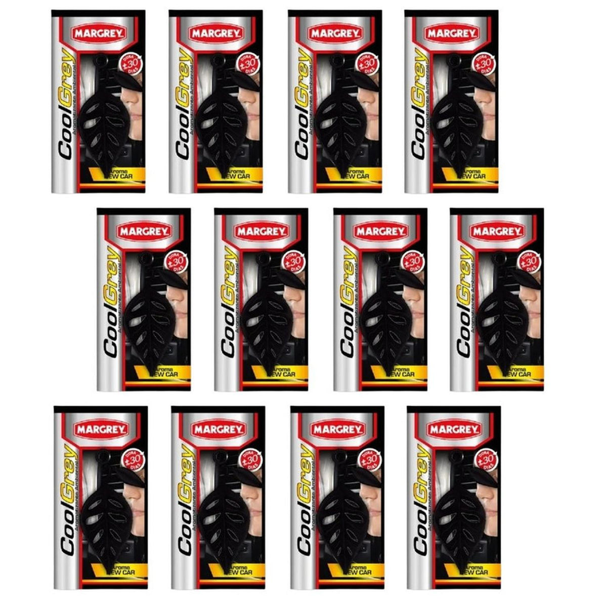 Cool Grey Aroma Carro Nuevo Margrey Caja 12 Piezas - Flash Sales
