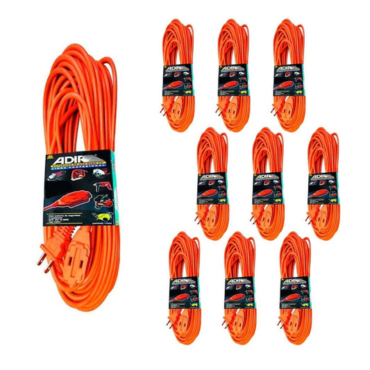 Extensión Eléctrica Uso Rudo 6 mts Adir Caja 10 Pz - Flash Sales