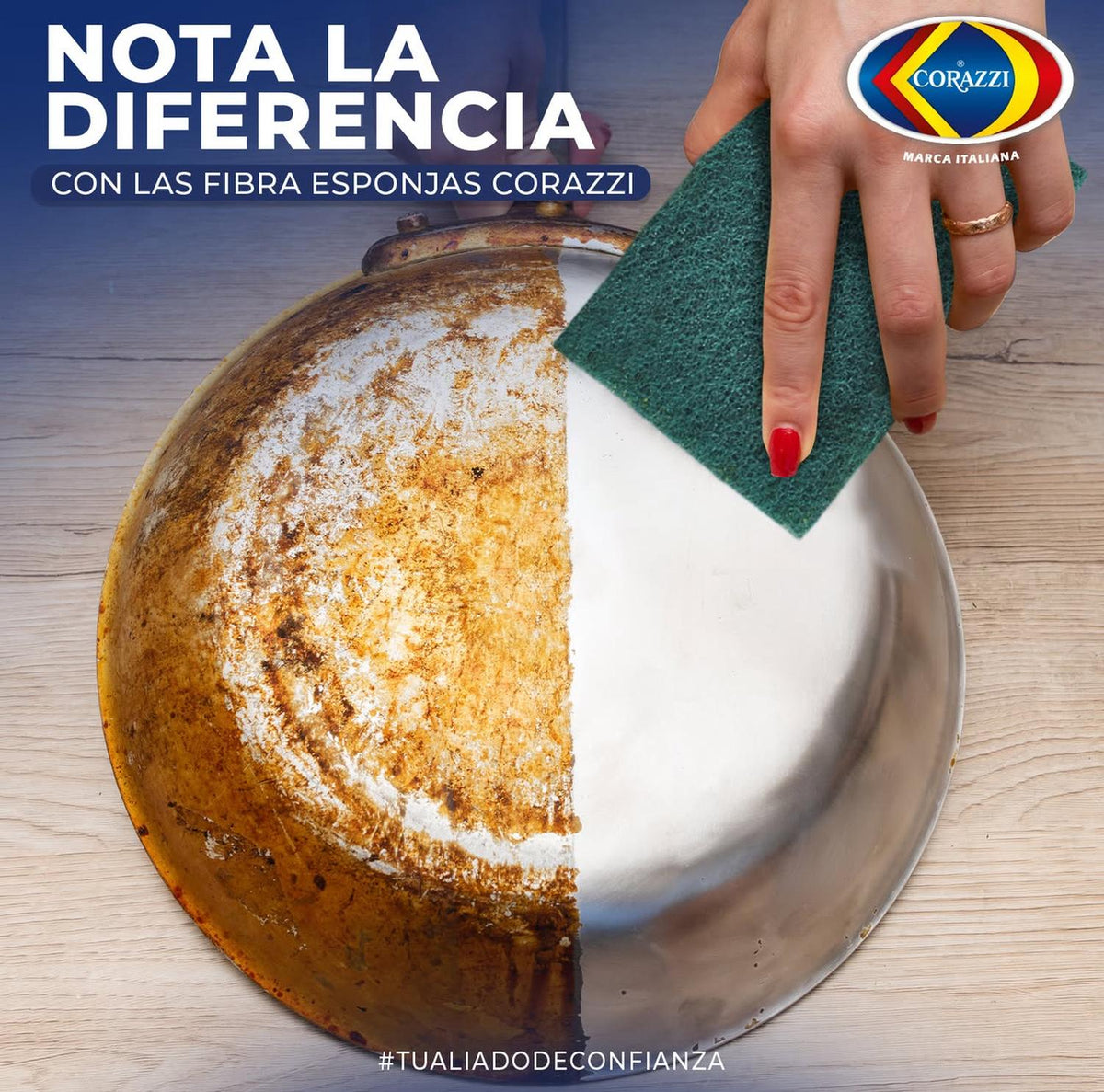 Fibra Esponja Economica Corazzi Irregular de 12 Paquetes - Flash Sales
