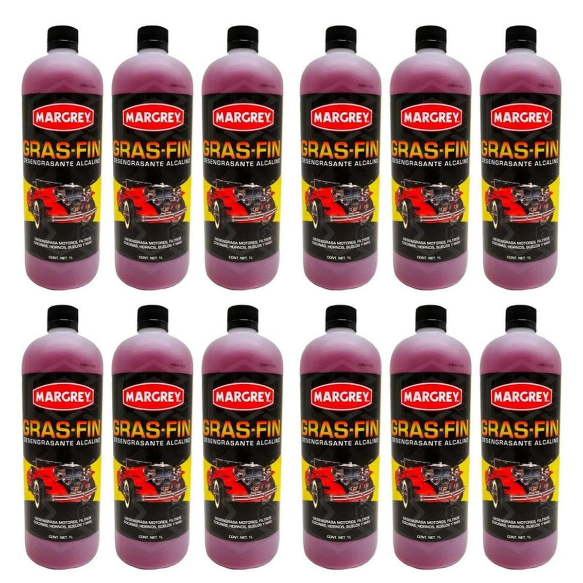 Gras-Fin Margrey 1 L Desengrasante Pesado Caja 12 Piezas - Flash Sales