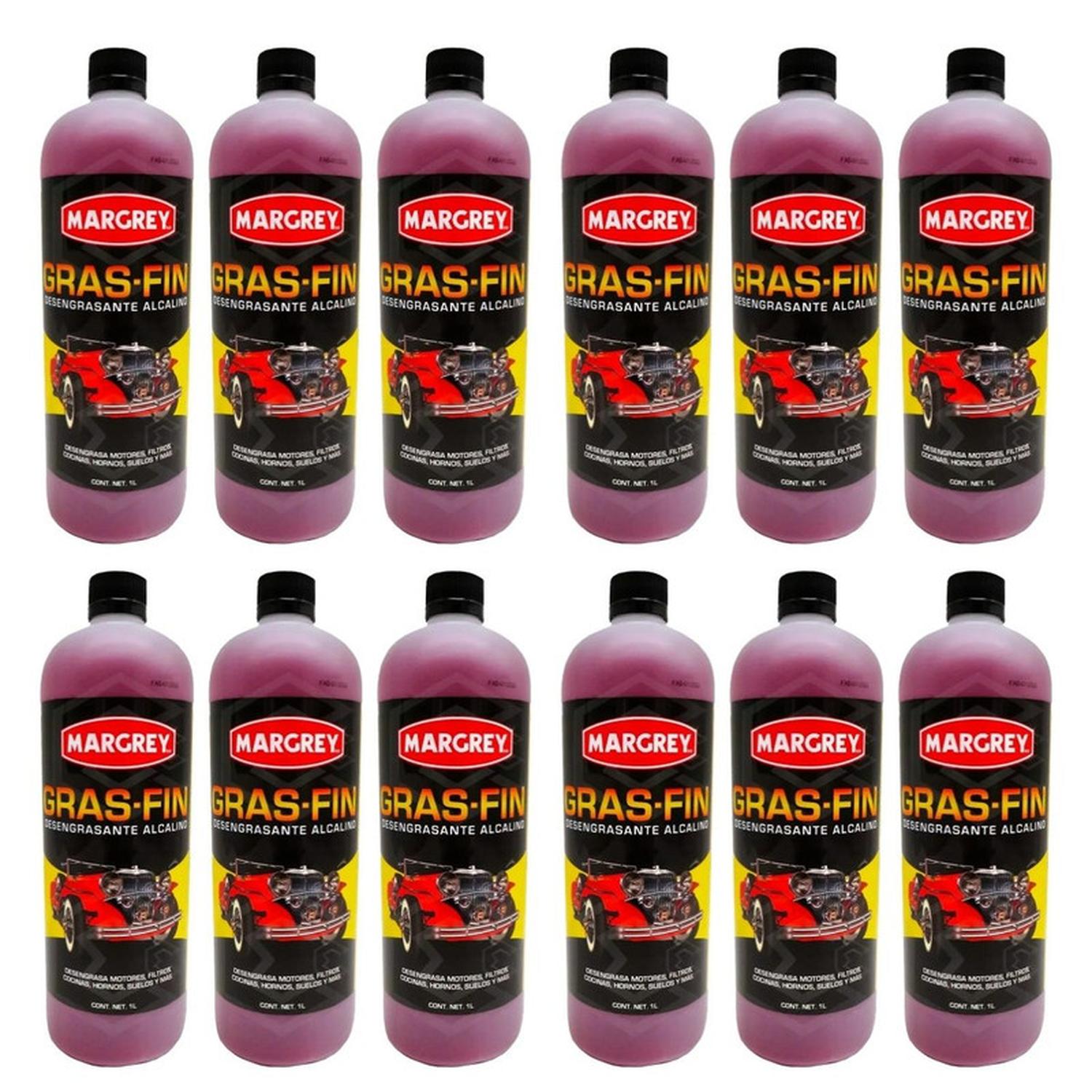 Gras-Fin Margrey 1 L Desengrasante Pesado Caja 12 Piezas - Flash Sales