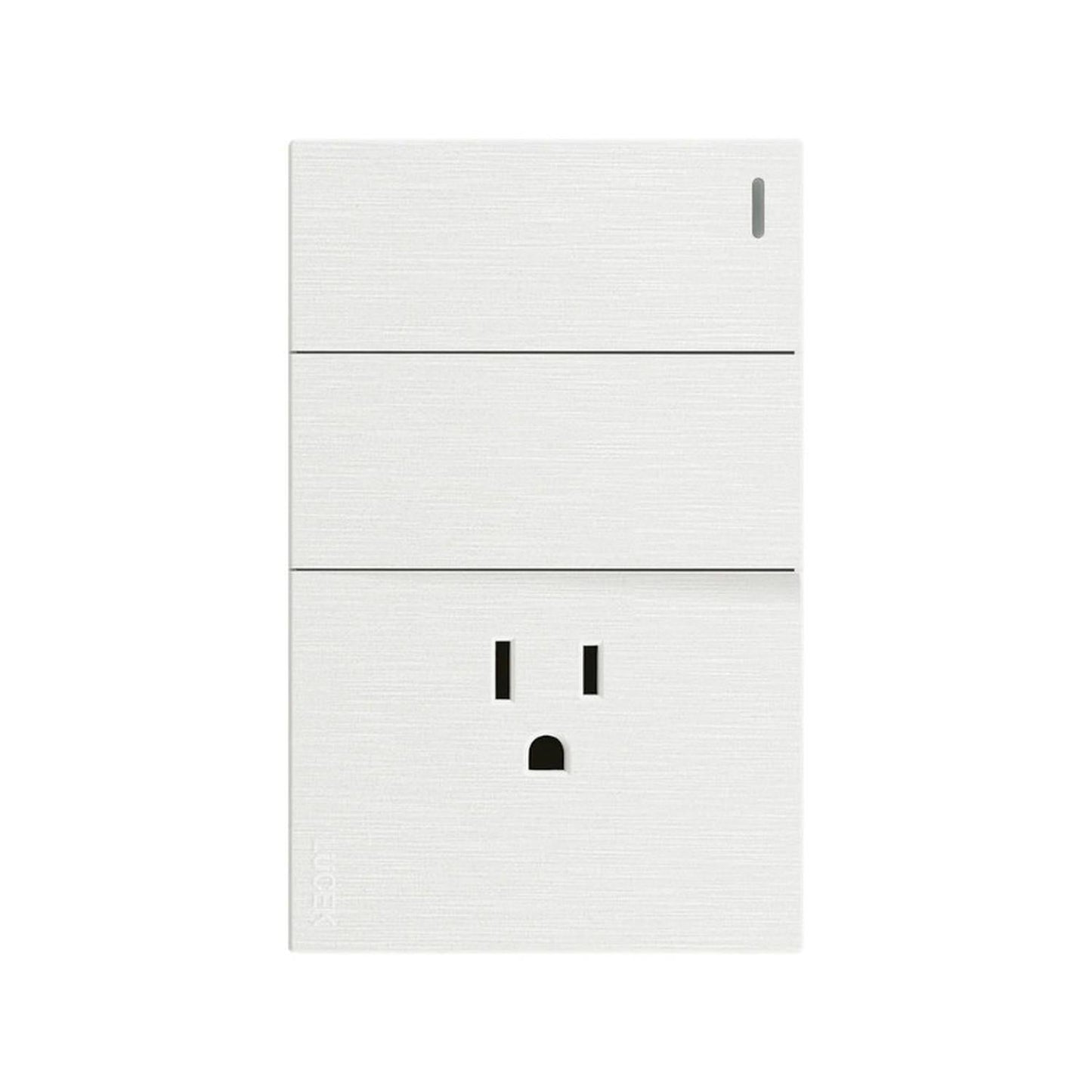 Placa Con 2 Apagadores Sencillos Y 1 Contacto Lucek FlatPack 6 - Flash Sales