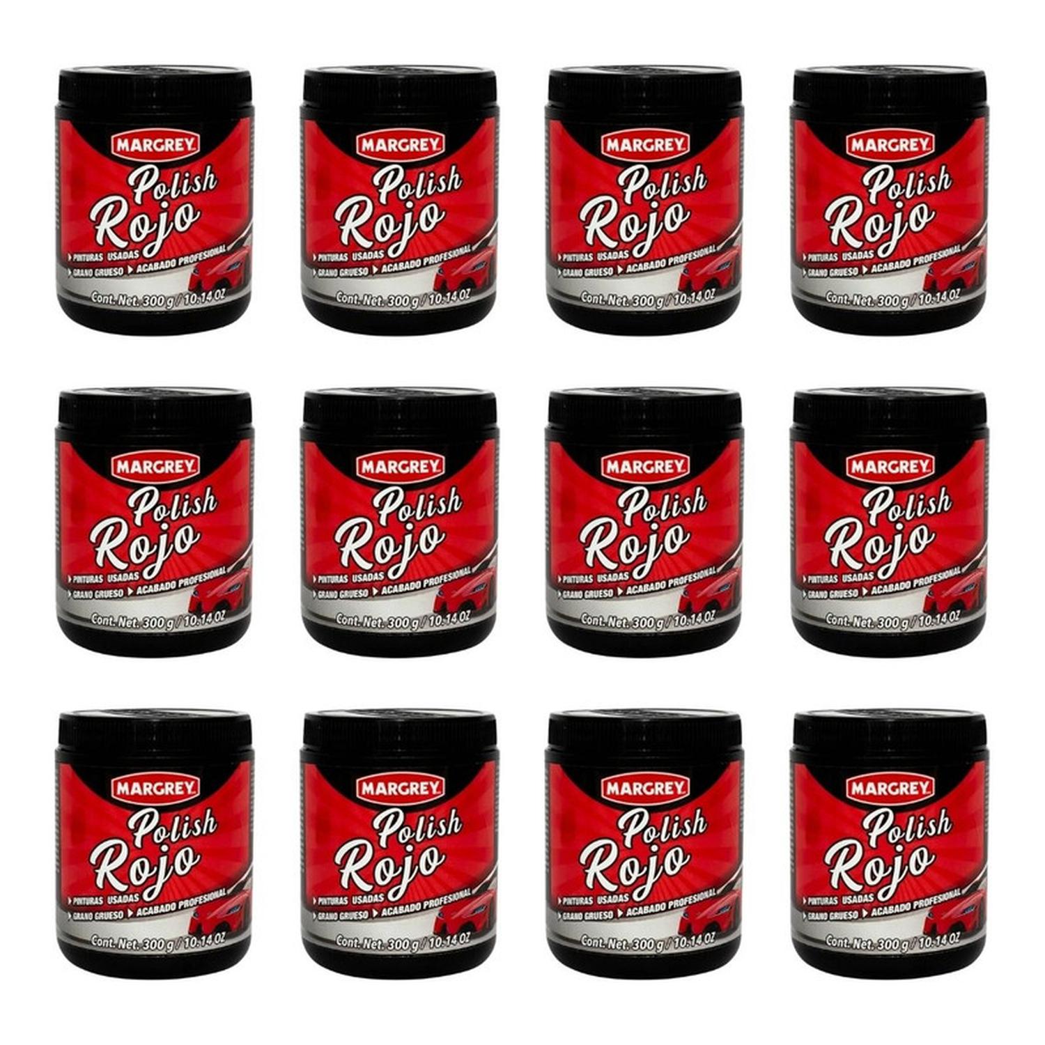 Polish Rojo Margrey 300 g Pulimento Grueso Caja 12 Piezas - Flash Sales
