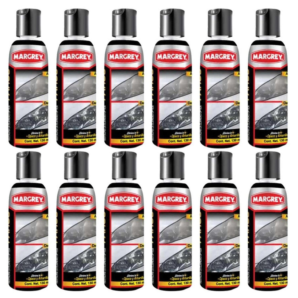 Pulimento Restaurador Para Faros Margrey 250 ml Caja 12 Pz - Flash Sales