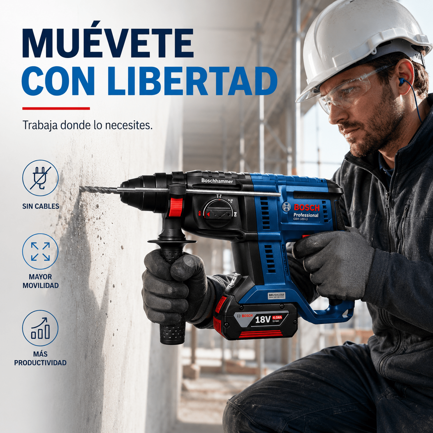 Rotomartillo Perforador Sds Plus Brushless - Flash $ales