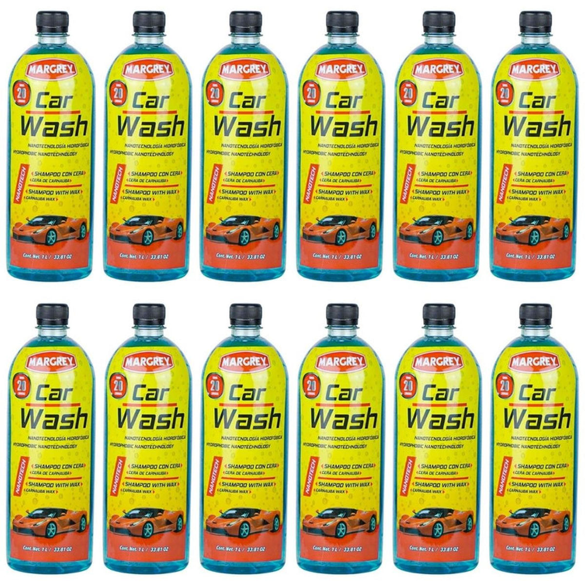 Shampoo Auto Car Wash 1 L Con Cera Caja 12 Piezas - Flash Sales